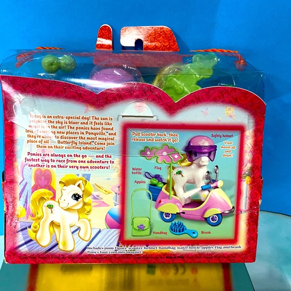 MY LITTLE PONY G3 NWT VTG 2004 BUTTERFLY ISLAND SCOOTIN ALONG WITH BREEZIE NEW - Picture 12 of 16